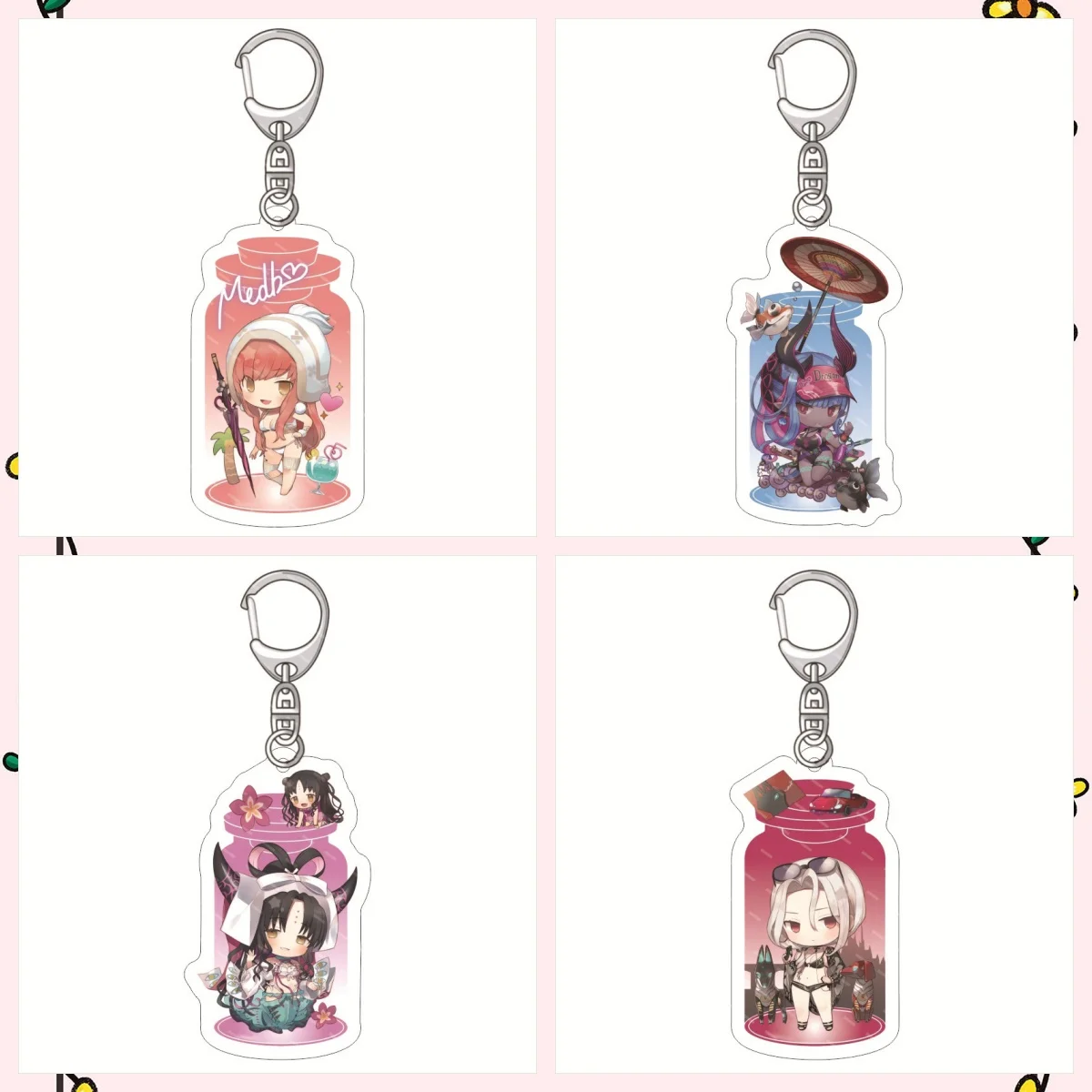 Game Fate Grand Order New Style Figures Cosplay Acrylic Keychains Cute Cartoon Bag Keyring Fans Christmas Gift