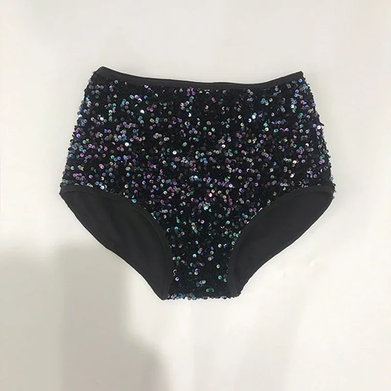 Pole Dance Shorts Women Shiny Sequin Jazz Pants Nightclub Performance Gogo Pole Dancewear Party Shorts Stage Costume