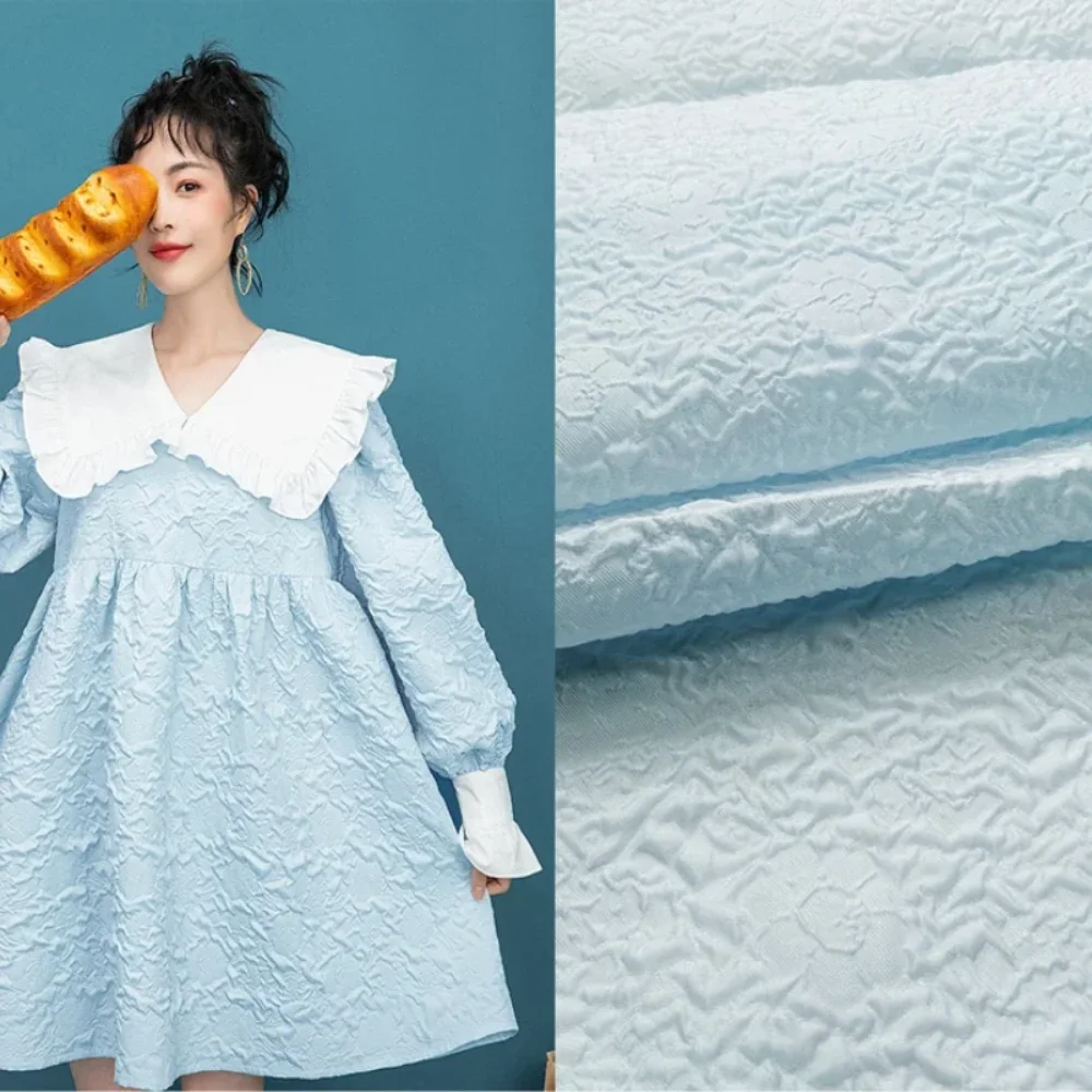 

Jacquard Fabric Organza Spring and Summer Thin Rose Dark Pattern Dress Wedding Dress Fabrics Fashion Design Wholesale Cloth