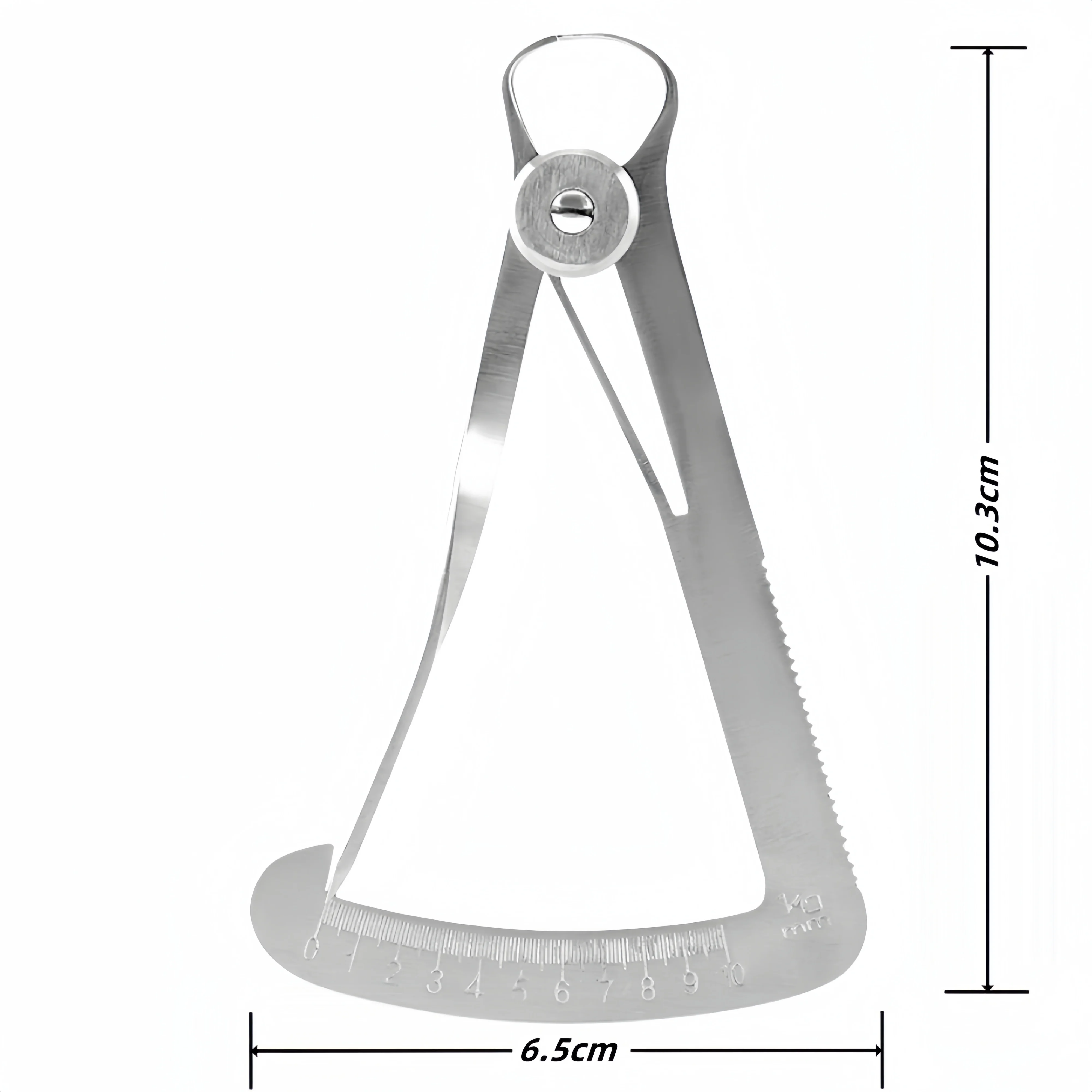 

Штангенциркуль из нержавеющей стали, линейка для измерения толщины коронного моста для стоматологической лаборатории, прецизионный цифровой штангенциркуль с нониусом