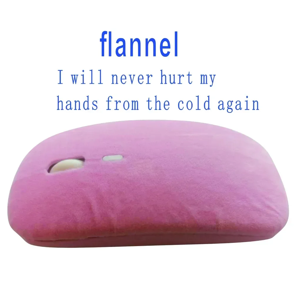 Velvetfabric Flannel Mouse Bluetooth Wireless Type-C Rechargeable Silent Dual-mode  Ergonomic Suitable for Laptop Computer