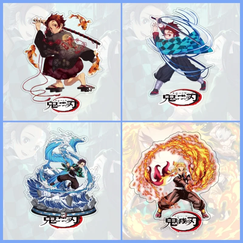 

27 style Demon Slayer Anime Tanjiro Acrylic Stand Shinobu Accessory Muichiro Standing Plate Mitsuri Toy Fans Gifts 15cm