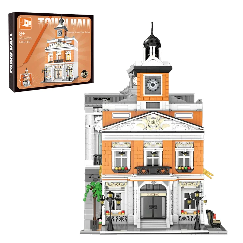 الطوب الصغير مقهى مباني المنزل مجموعات متجر المدينة العمارة وحدات بنة التجمع أطقم منمذجة لتقوم بها بنفسك اللعب هدية #5