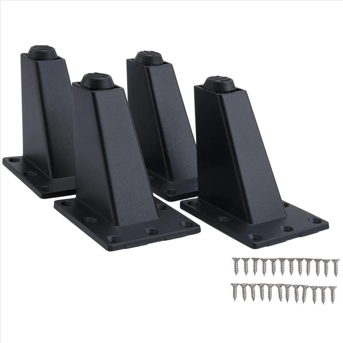 

*WSFS 4 шт. 8 см регулируемая металлическая мебельная ножка из толстого алюминиевого сплава, настольные шкафы, ножки для дивана-кровати, ножки для ТВ-шкафа-черный