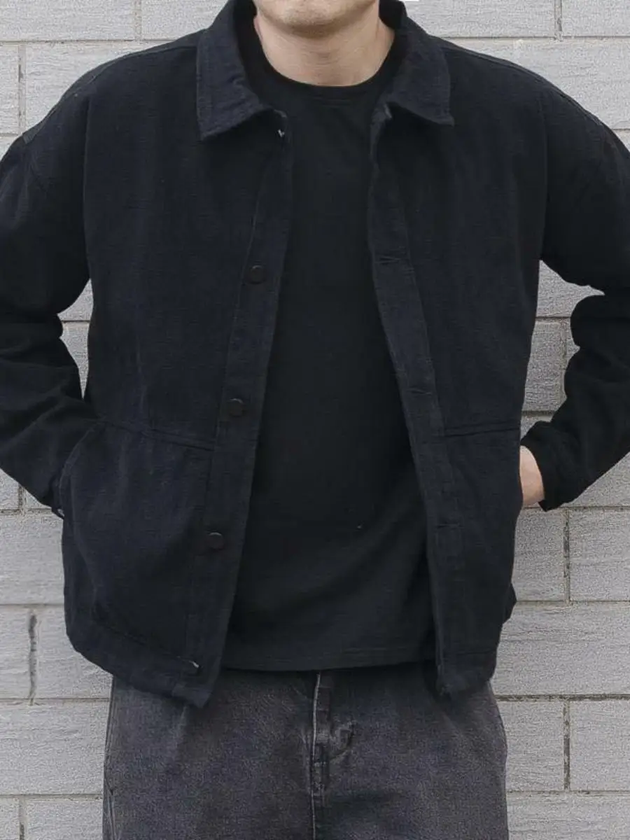 

Bla Denim Jaet, мужская свободная посадка, модная корейская студенческая универсальная куртка для подростков, осенне-зимняя верхняя одежда