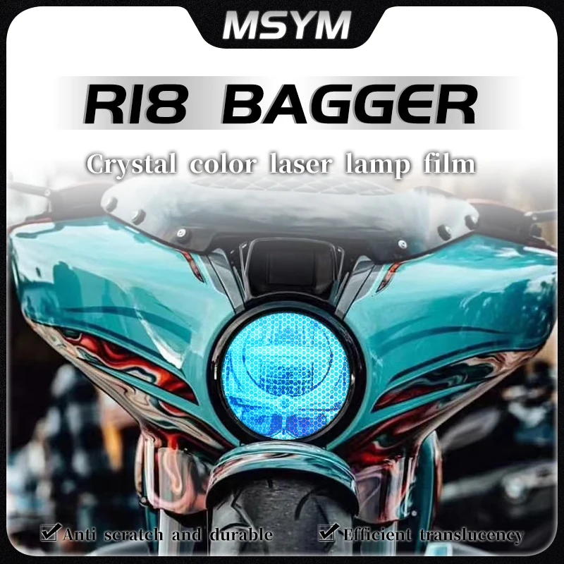 

Motorcycle Headlight and taillight film honeycomb laser sticker protective film accessories For BMW R18 Bagger r18 bagger