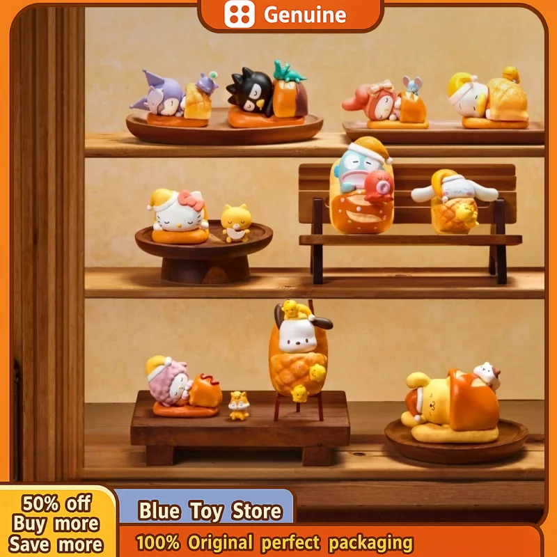 

Original Sanrio Character Happy Baking Series Mystery Box Cartoon Anime Figure Model Blind Box Trendy Desktop Decor Toys Gifts