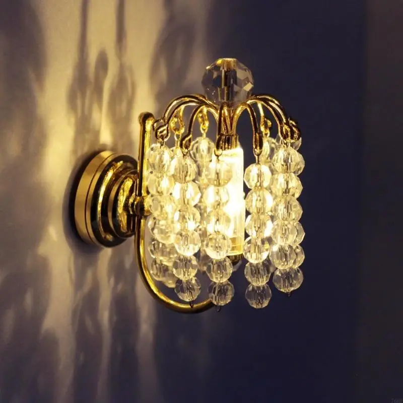 76HF Doll House Bedroom Wall Lamp Model Furniture Model Accessories Teenager Girls