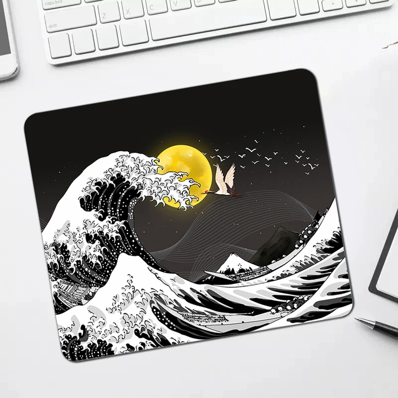 Dragon Mousepad Tai Chi Fish Mouse Mat Small Japanese Mouse Mat Keyboard Mats Natural Rubber Desk Pad Mousepads For Computer