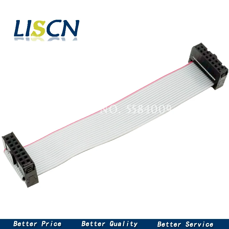 2.54mm pitch FC-6/8/10/14/16/20/24/40/50/64 PIN JTAG ISP DOWNLOAD CABLE Gray Flat Ribbon Data Cable FOR DC3 IDC BOX HEADER