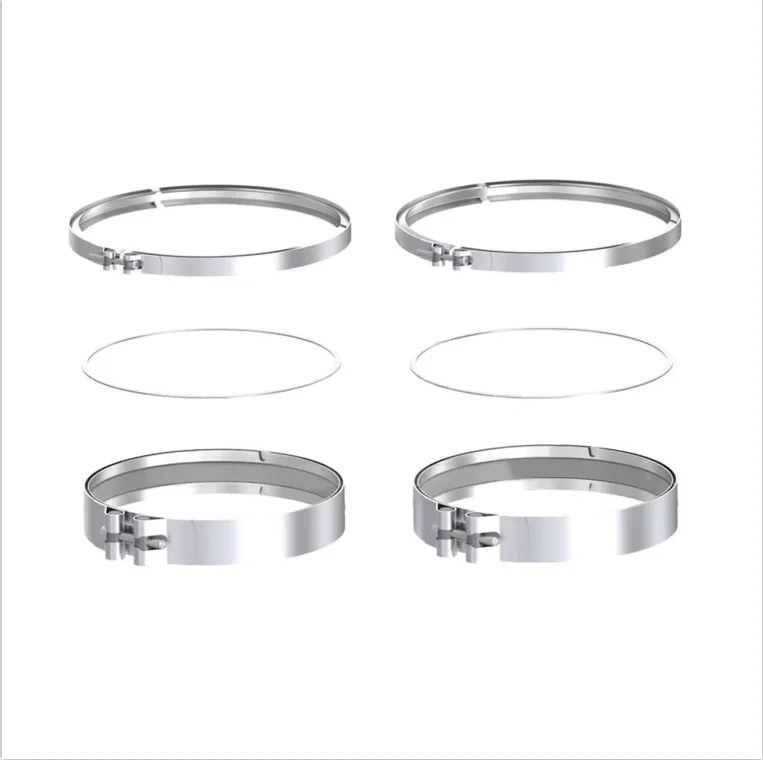 

Комплект из нержавеющей стальной хомутовки и прокладки для выхлопной системы грузовика 10,5 дюйма A0004903692 A6804913494 для каталитических нейтрализаторов