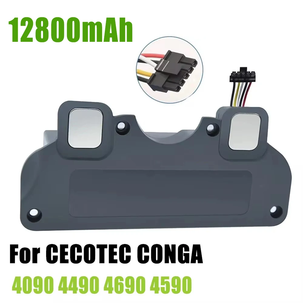 New 9800mAh/12800mAh Replacement Battery For CECOTEC CONGA 4090 4490 4590 4690 Robot Vacuum Cleaner Accessories Spare Parts Tool