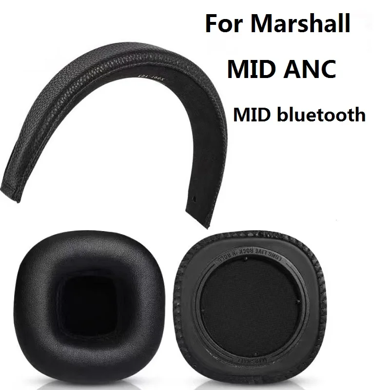 Ear Pads For Marshall MID ANC /MID bluetooth headphones replacement headband leather Earmuff Ear covers Ear pillows