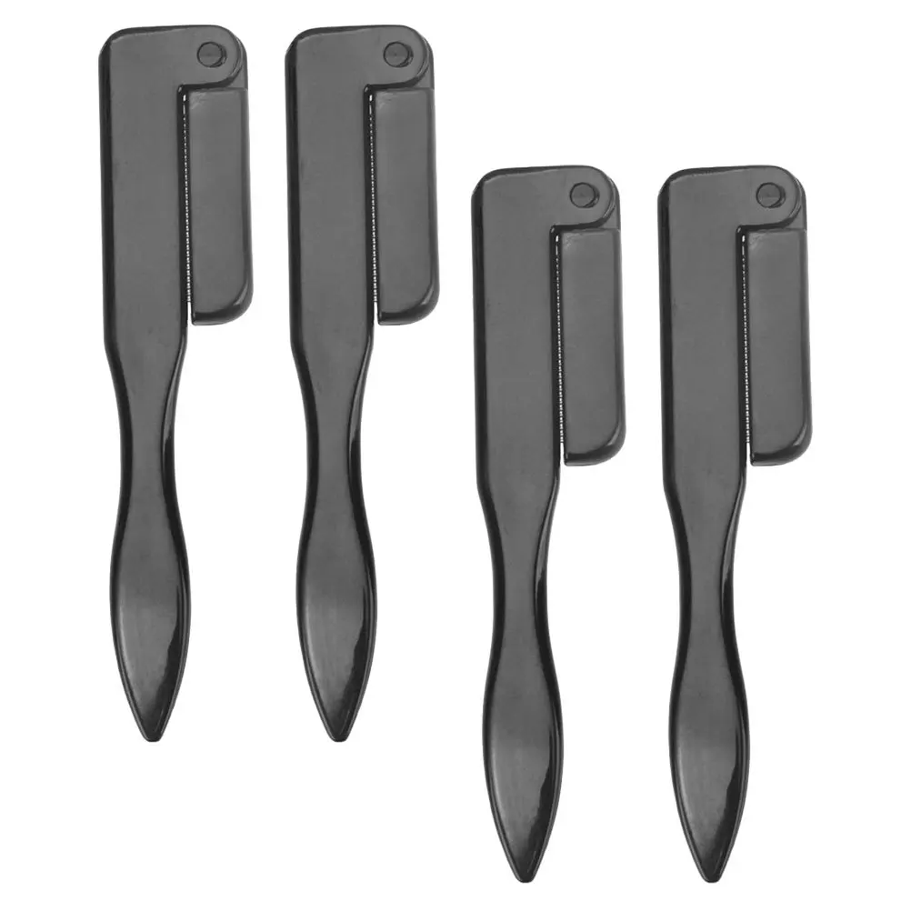 Brosse à sourcils pliable, peigne de maquillage, outils de toilettage, Compact et léger pour voyage, usage professionnel à domicile, 4 pièces