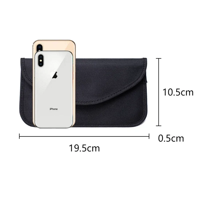 1pcs Outdoor Faraday Bag Signal Blocking Shield Case Protector Pouch Signal Blocker Case RF Signal Safe Lock Bag For Car Keys