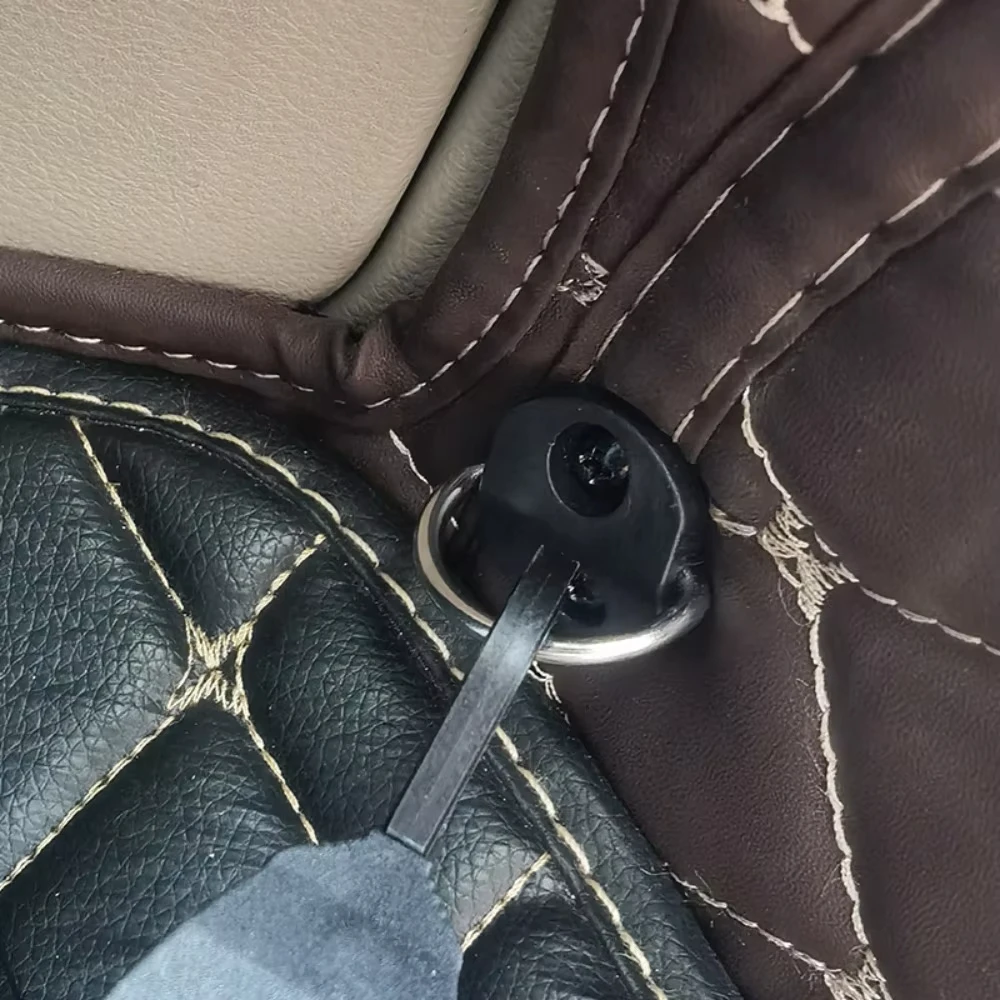 4Set Car Cargo Net Floor Hook Accessories Rear Trunk Boot Cargo Floor Net Tie Down Hook Ring Loop Hanging Flat Screen Net Fixing image 3