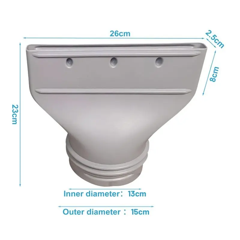 Flat Air Conditioner Exhaust Hose Adapter For Windows 130Mm/150Mm- Air Conditioner Hose Window Fitment