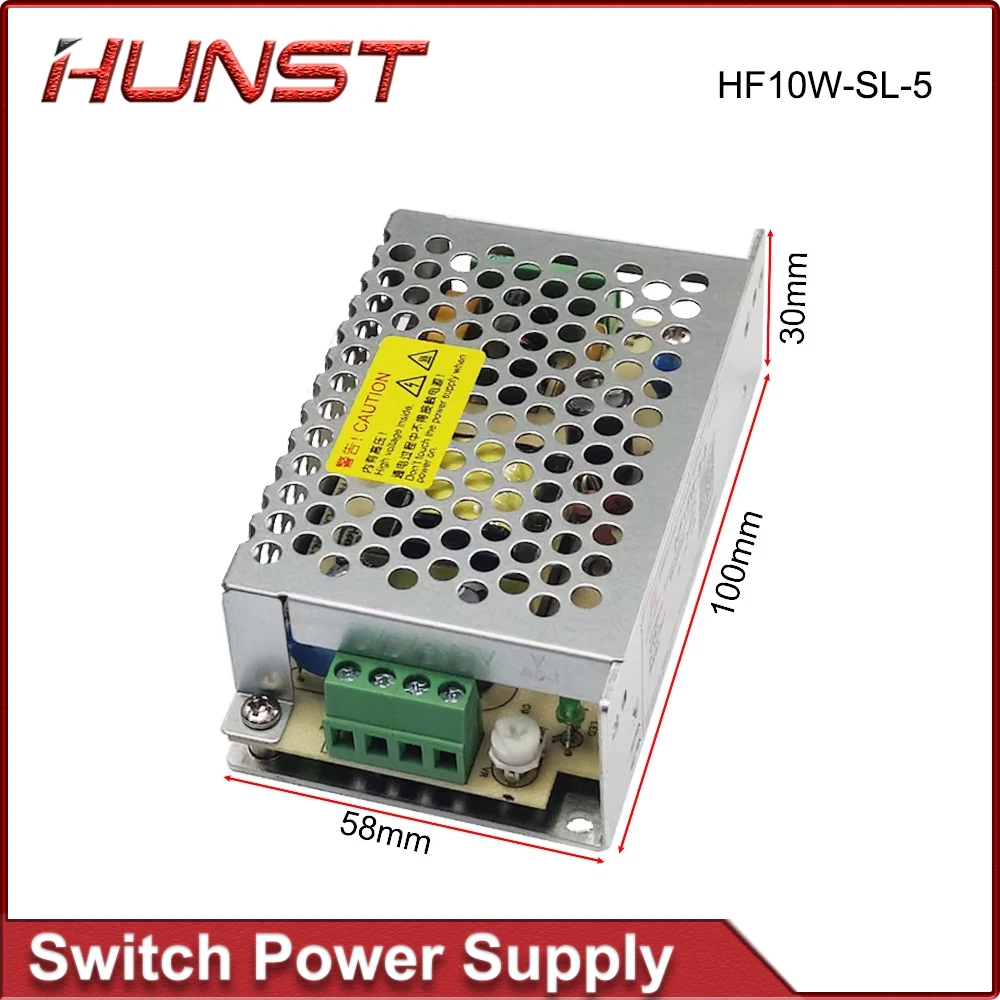 HUNST HF10W-SL-5 Hengfu Switching Power Supply 5V 5.0A for CO2 Fiber Laser Marking Machine JCZ Control Card Power Supply.