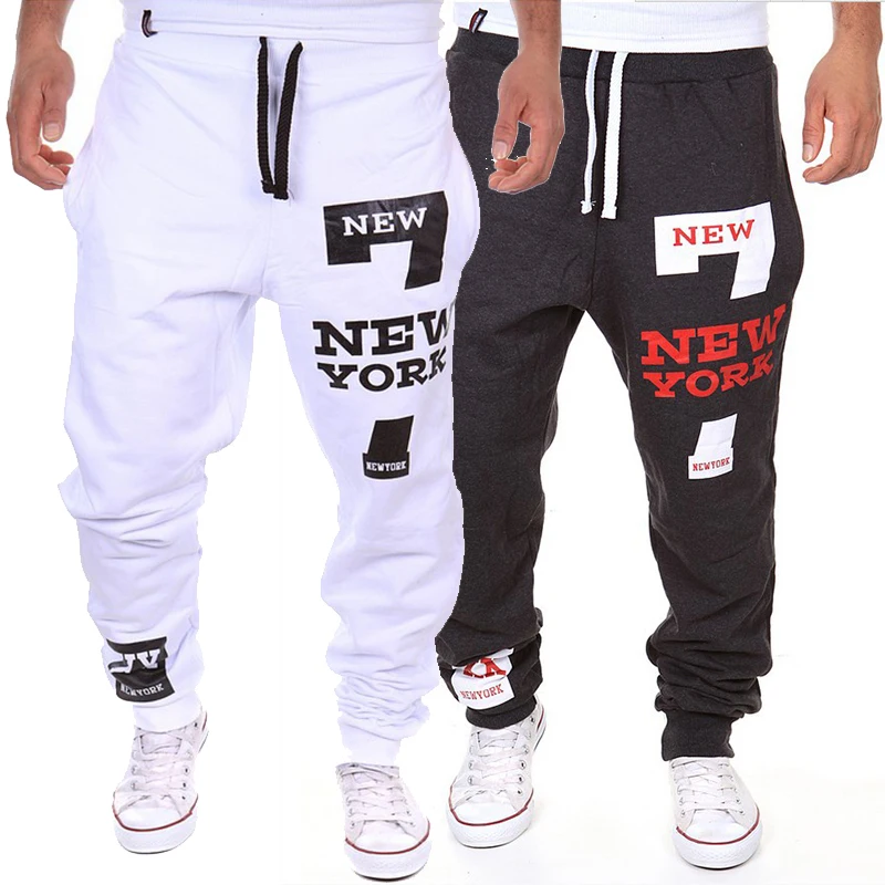 

NEW YORK Printed Men's Casual Pant Spring Fashion Men's Sports Trousers