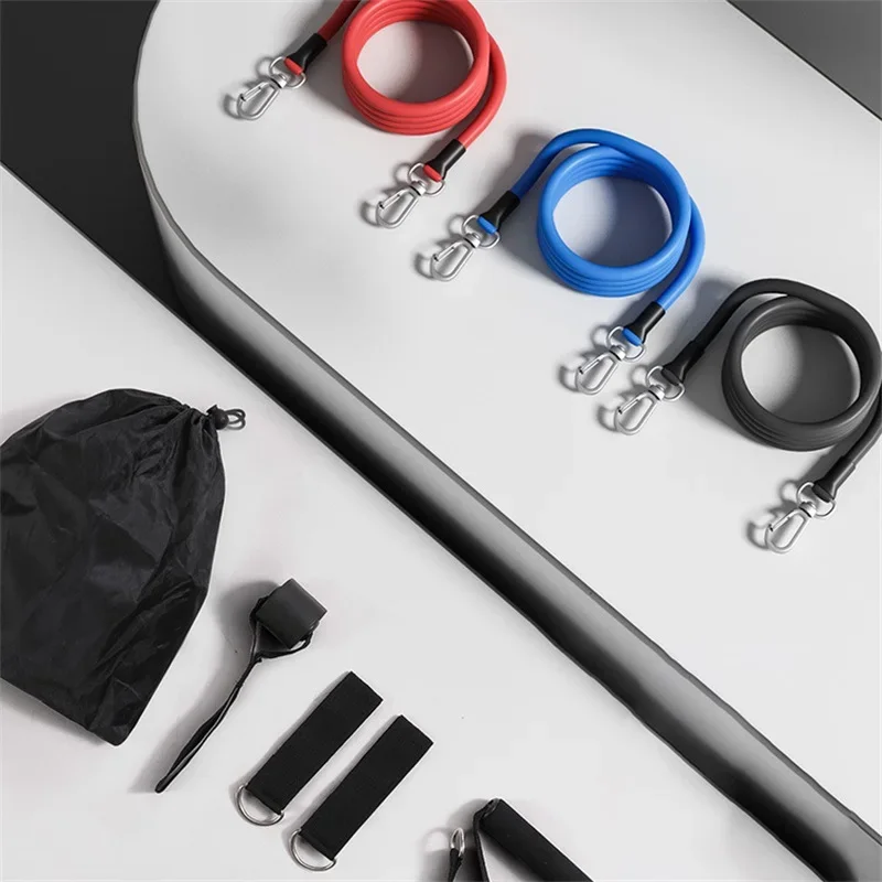 9/11/12 Piece Set Of Resistance Band Suit Fitness Equipment Exercise Belt Pull Rope Yoga Pilates Elastic Training Extender