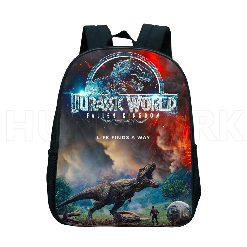 3D Animals 12inch World Park Schoolbag Jurassic Dinosaur Backpack knapsack Toys Gift For Children Travel BookBags