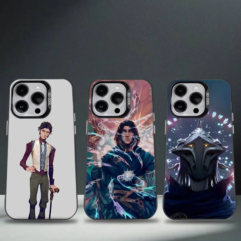 

Anime Arcane Viktor Phone Case For iPhone 16,15,14,13,12,11,8,7,Pro,Max,Plus,Mini,XS,SE Anti Fall Black Matte Hard