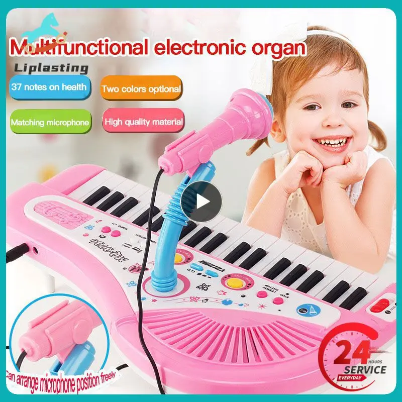 

Keys Electronic Organ Kids Musical Toy With Teaching Keyboard Microphone Mini Piano Children's Early Educational Puzzle Toy