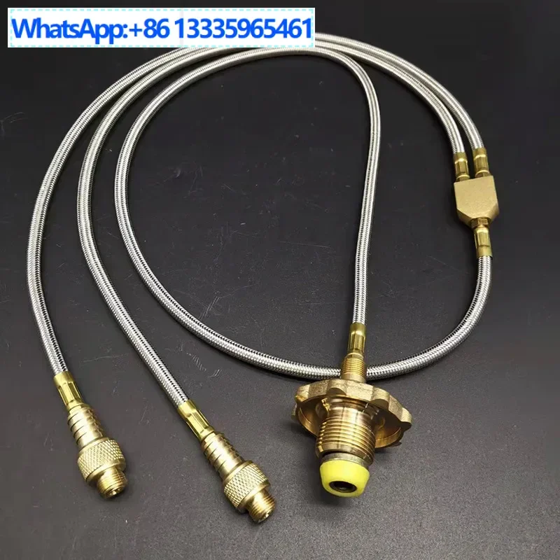 

One point two cassette flat gas pu liquefied gas outdoor gas furnace head conversion adapter connecting pipe inflation v
