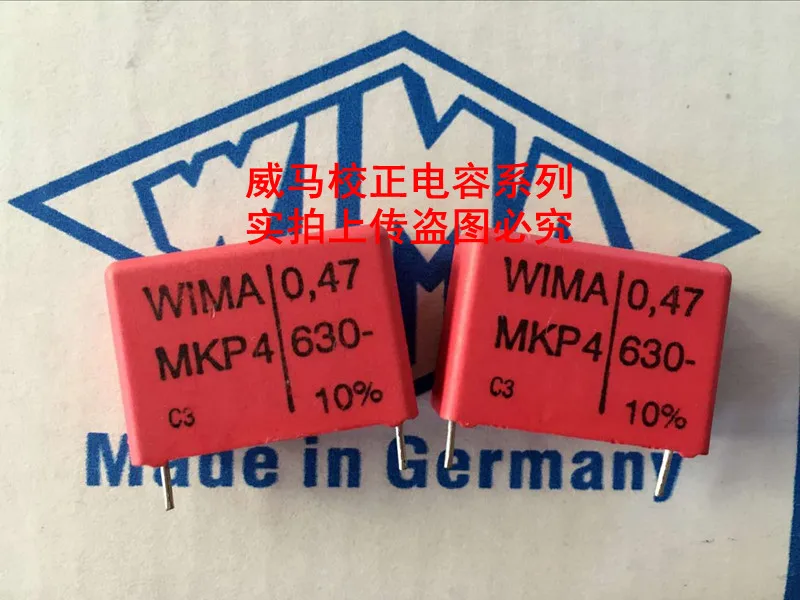 

2020 hot sale 10pcs/20pcs Germany WIMA MKP4 630V 0.47UF 630V 474 P: 22.5mm Audio capacitor free shipping