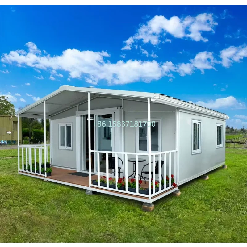 Extended Tiny Home Living Container House Luxury Foldable Expandable Folding Flat Pack Container House Fast Install 20ft 40ft