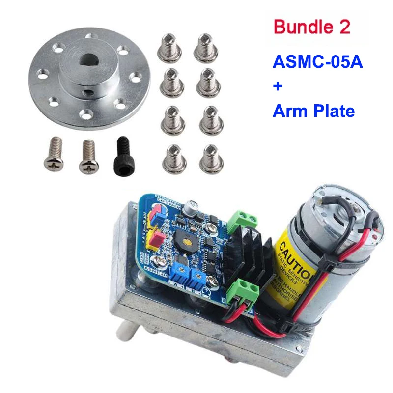 ASMC-05B/ASMC-05A Robot Servo High Power Torque 12V~24V 180kg.cm /110kg.cm Large Robotic Manipulator/ PCB Controller /Arm Plate