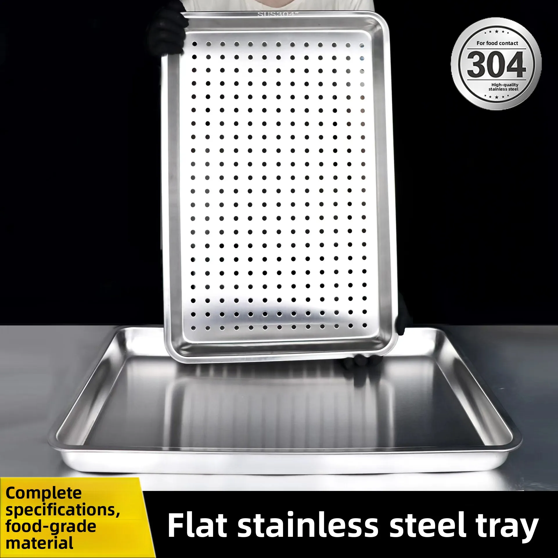 extra-thi-304-stainl-steel-st-tray-commercial-flat-bot-square-tray-deep-pan-6040-st-oven-ster-pan-large-deep