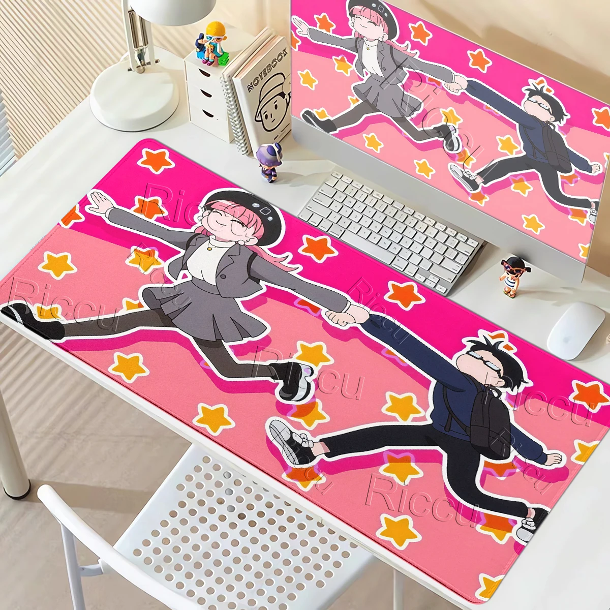 Locking Edge Anime Game Mechanical Keyboard Mats You and I Are Polar Opposites Cute Girl Miyu Suzuki Carpet Office Non-slip Pads