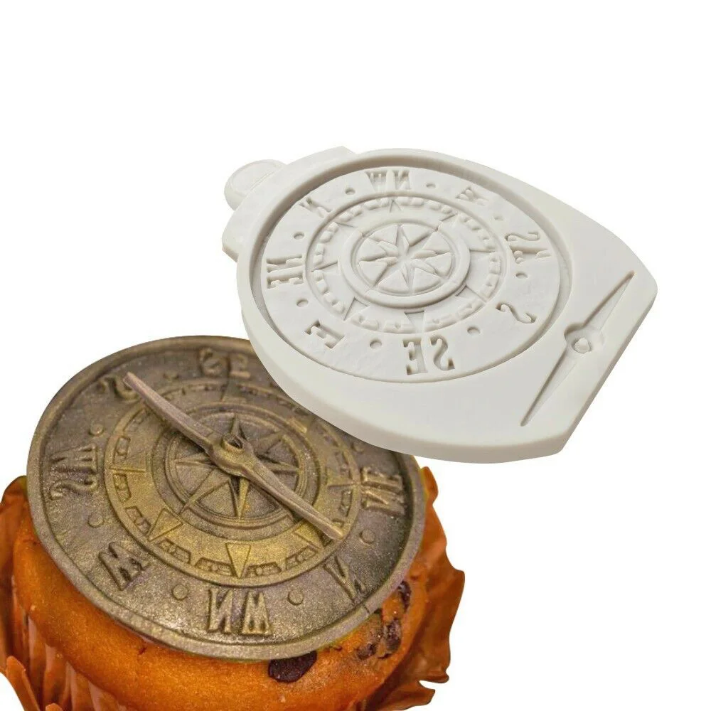 Compass Silicone Fondant Cake Decor Sugarcraft Mold Chocolate Baking Mould Dry pace Cookie Tool