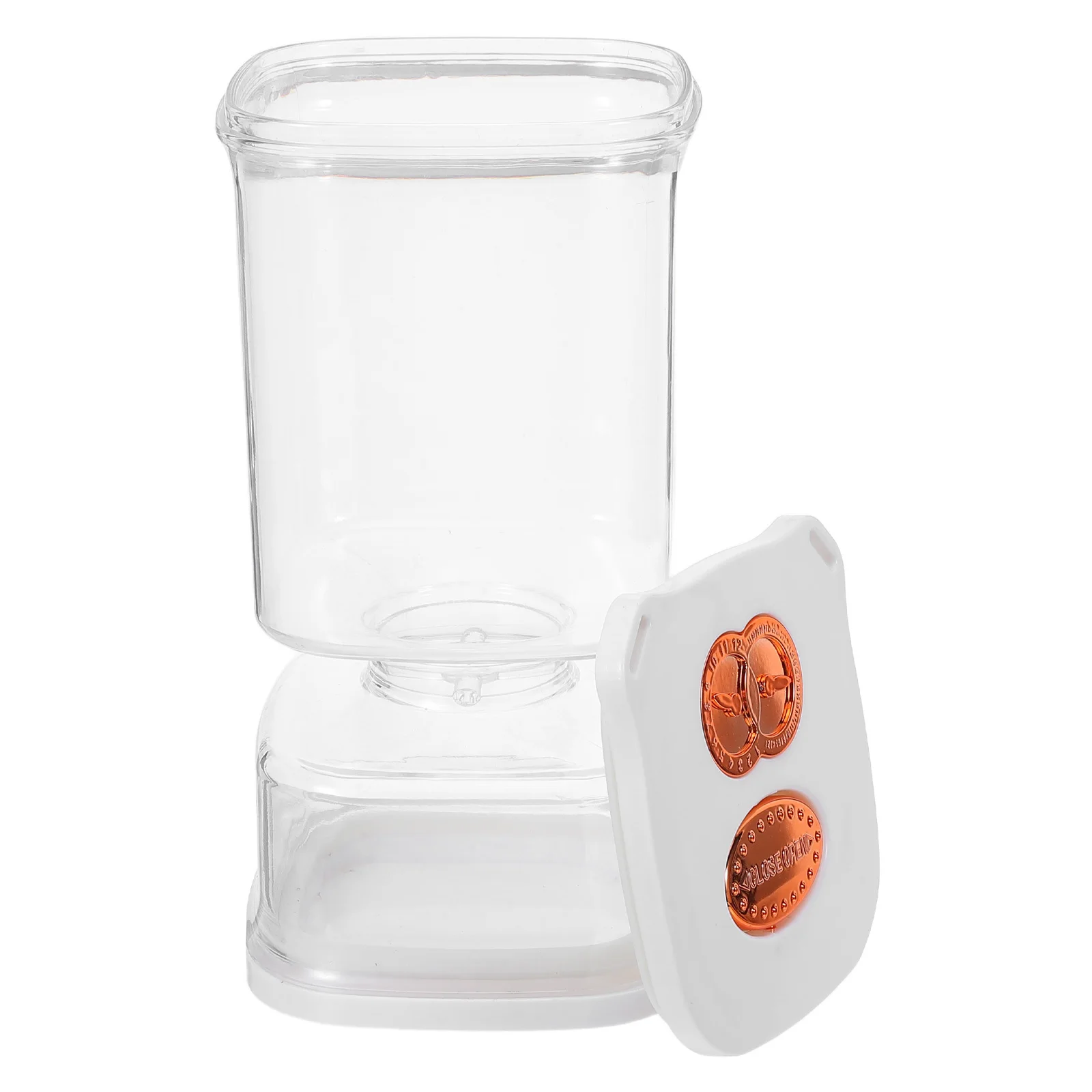 

Plastic Pickle Jar 1000Ml Clear Kimchi Fermentation Container Airtight Lid Separator Flip Strainer Jar for Storing