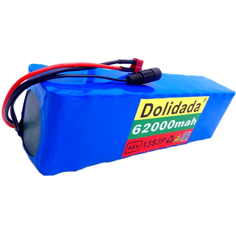 NEW 48V62Ah 1000w 13S3P 48V Lithium ion Battery Pack 62000mah For 54.6v E-bike Electric bicycle Scooter with BMS