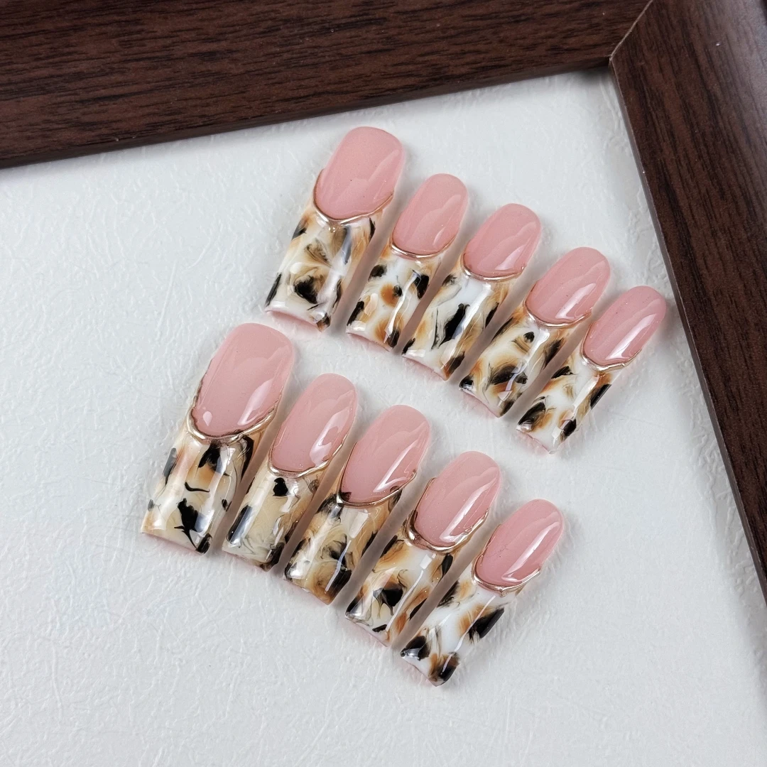 10pcs High-end Sweet and cool - Nail Art Fake review and price