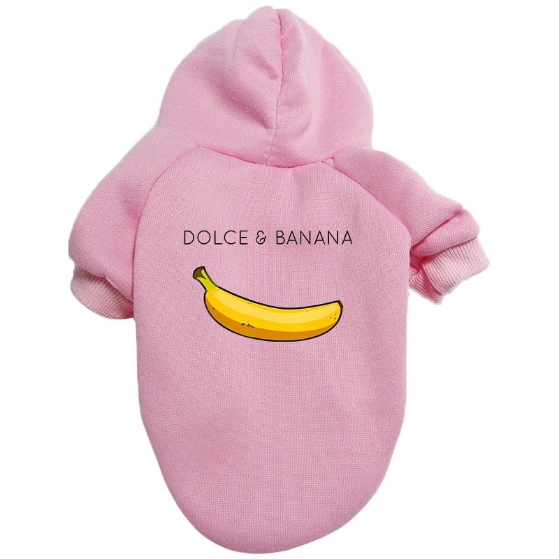 Dolce&Banana Autumn Winter Small Dog Clothes with Pocket Dog Hoodie Small Dog Coat Jacket Designer Pet Dog Clothes Sweater