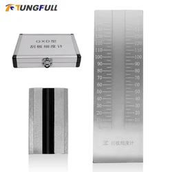 QXD Stainless Steel Scraper Fineness Meter Single Groove Fineness Plate Fineness Gauge 25/50/100/150um