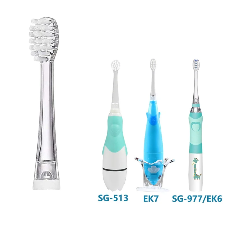 6PCS Kids Toothbrush Heads for Seago Sonic Electric Toothbrush Children Replacement Brush Head Ultral Soft,SG-025