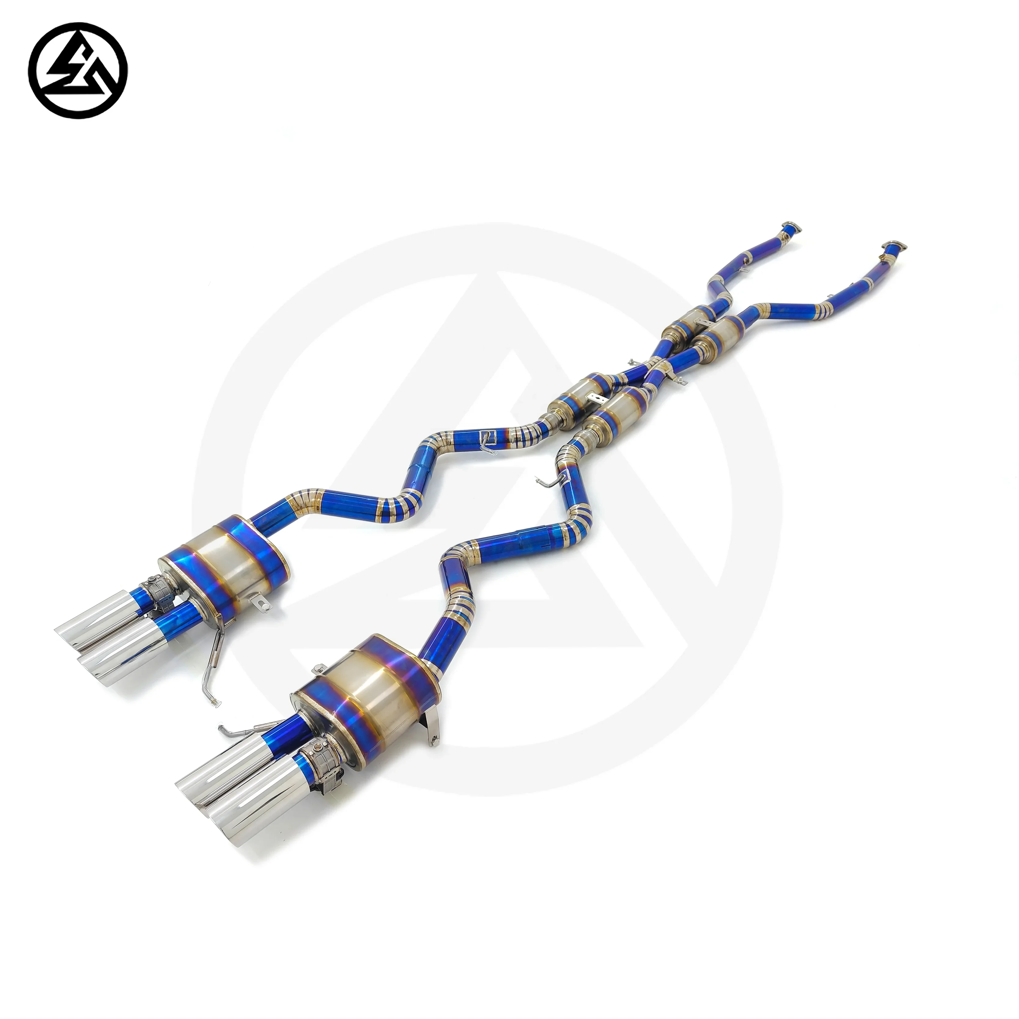 CSZ Titanium Exhaust Catback for BMW E90 E92 E93 M3 4.0L High Performance Muffler with Valves image 2