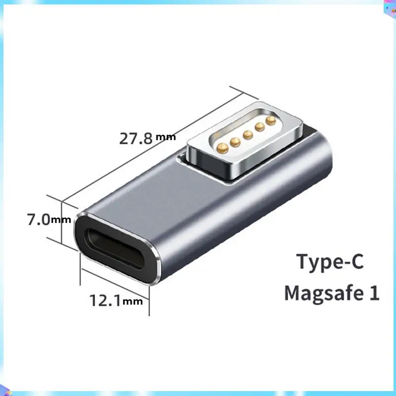 N93R نوع C المغناطيسي USB PD محول ل Magsafe1 برو USB C أنثى شحن سريع محول قابس مغناطيسي