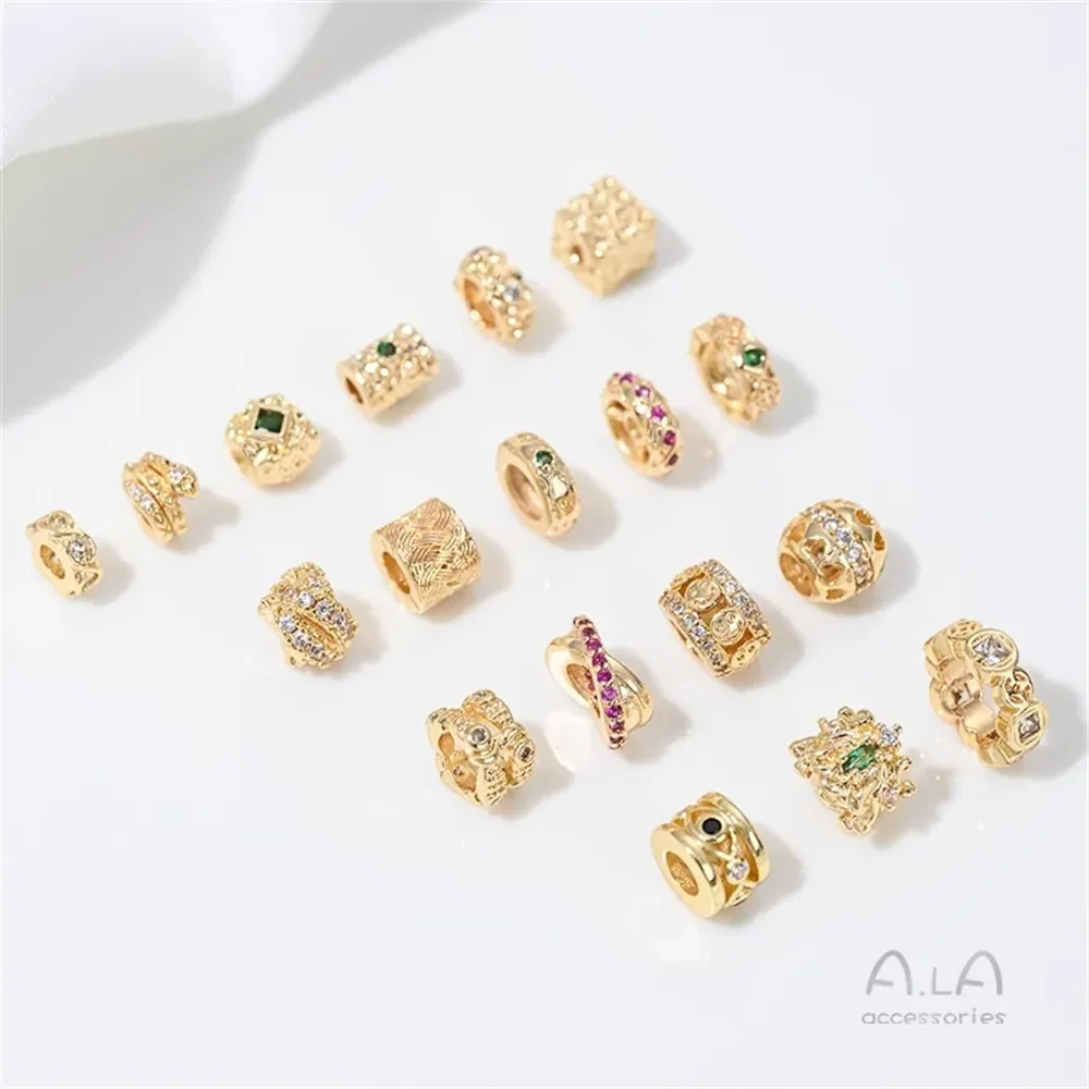 Sterling Verzilverd Zirkoon Partitie Slangvormige Beadproof Vierkante Kraal Vat Passepartout Hanger Diy Sieraden Accessoires