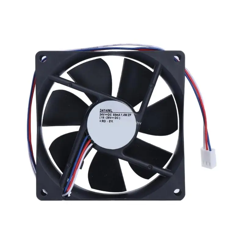 3414NL Fan Computer Laptop Heat Dissipation Radiator DC24V 58mA Cooling Fan Enhances Cooling Efficiency