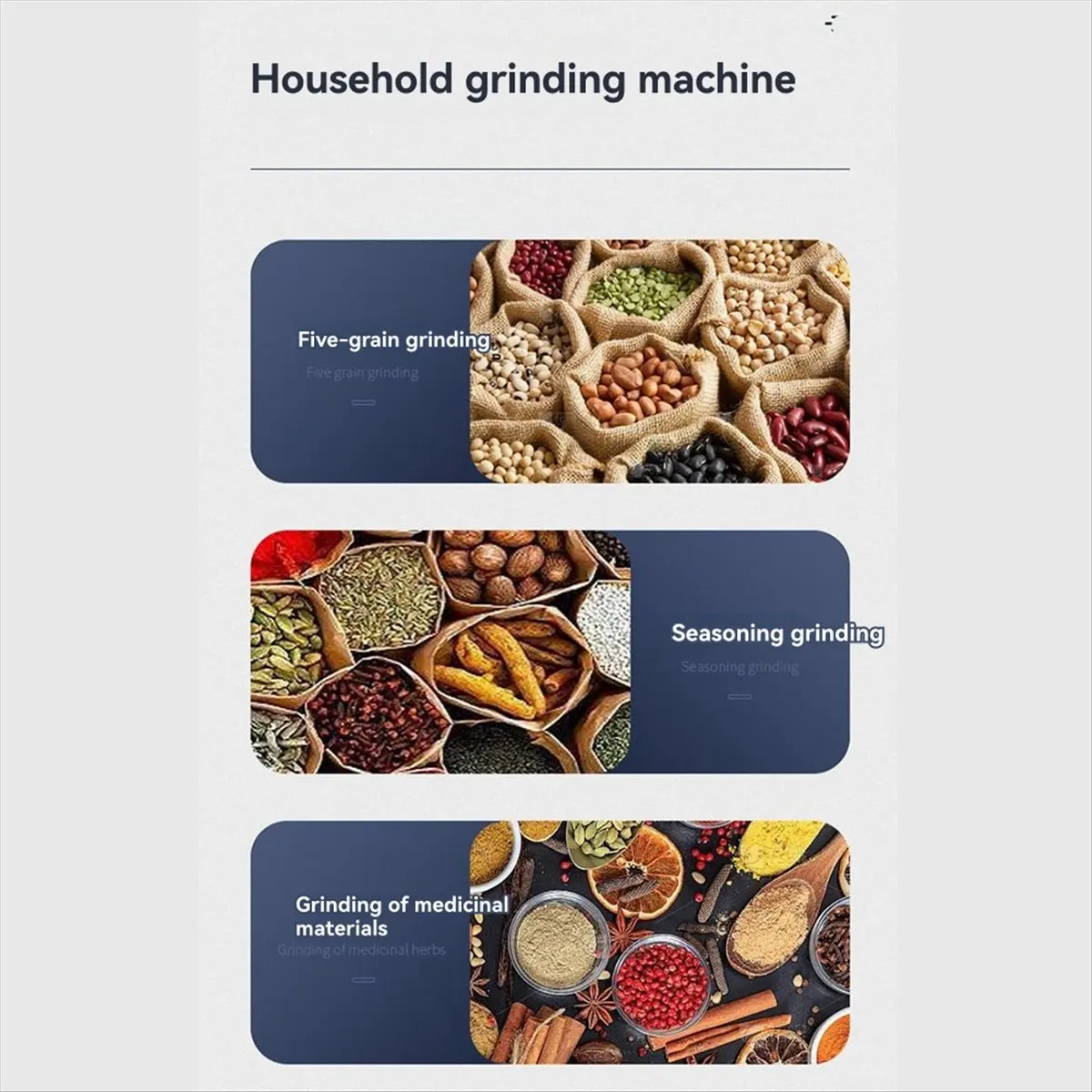 DT1118 TO Small Electric Grinding Machine Grain Grinder Coffee Grinder Nuts Beans Grains Mill Herbs US Plug
