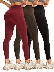 3pcs Yoga Pants Sport Leggings Women Seamless High Waist Push Up Woman Tights Fitness Workout Leggins Gym