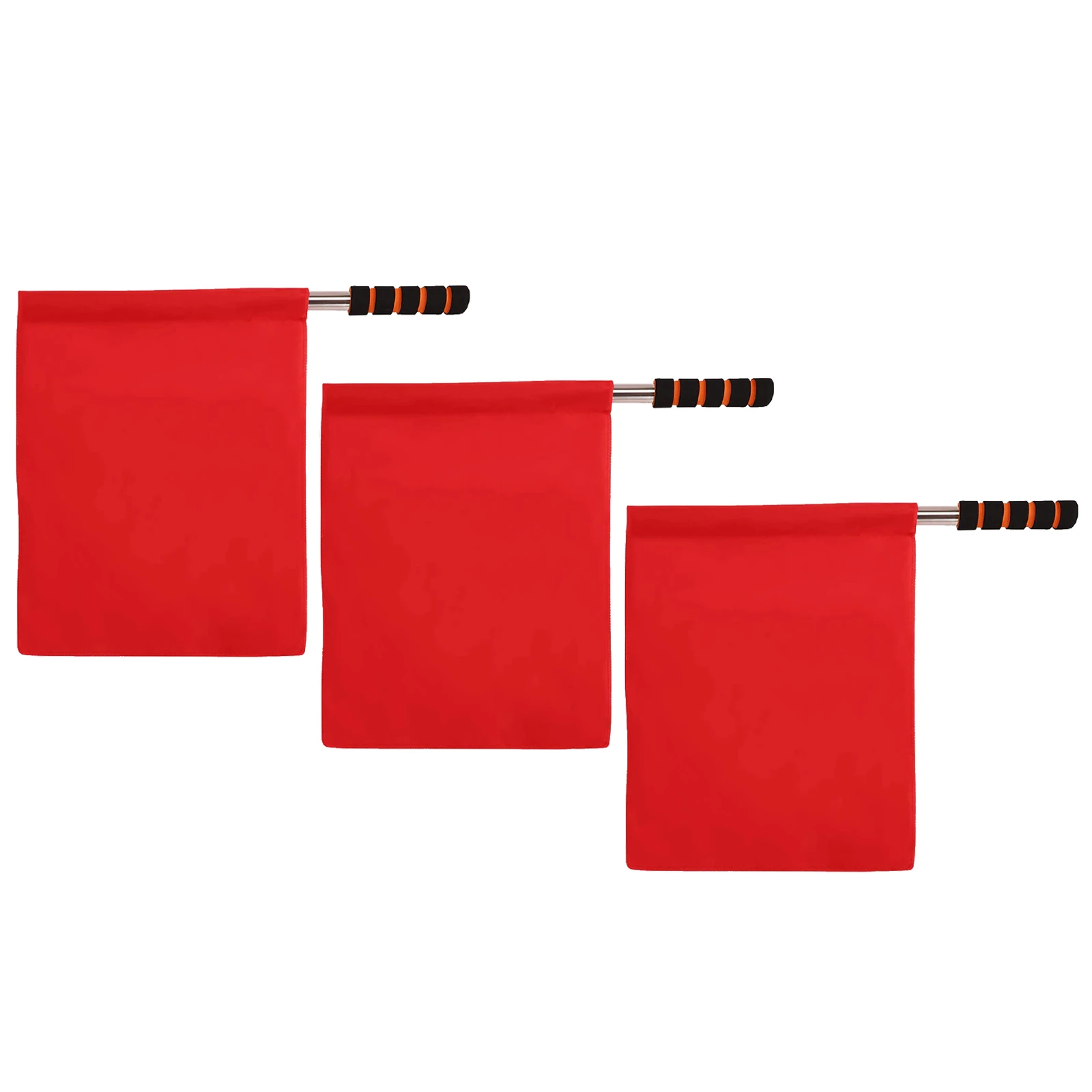 

3pcs Safety Warning Flags For Racing Party Theme Events Premium Durable Traffic Referee Flags