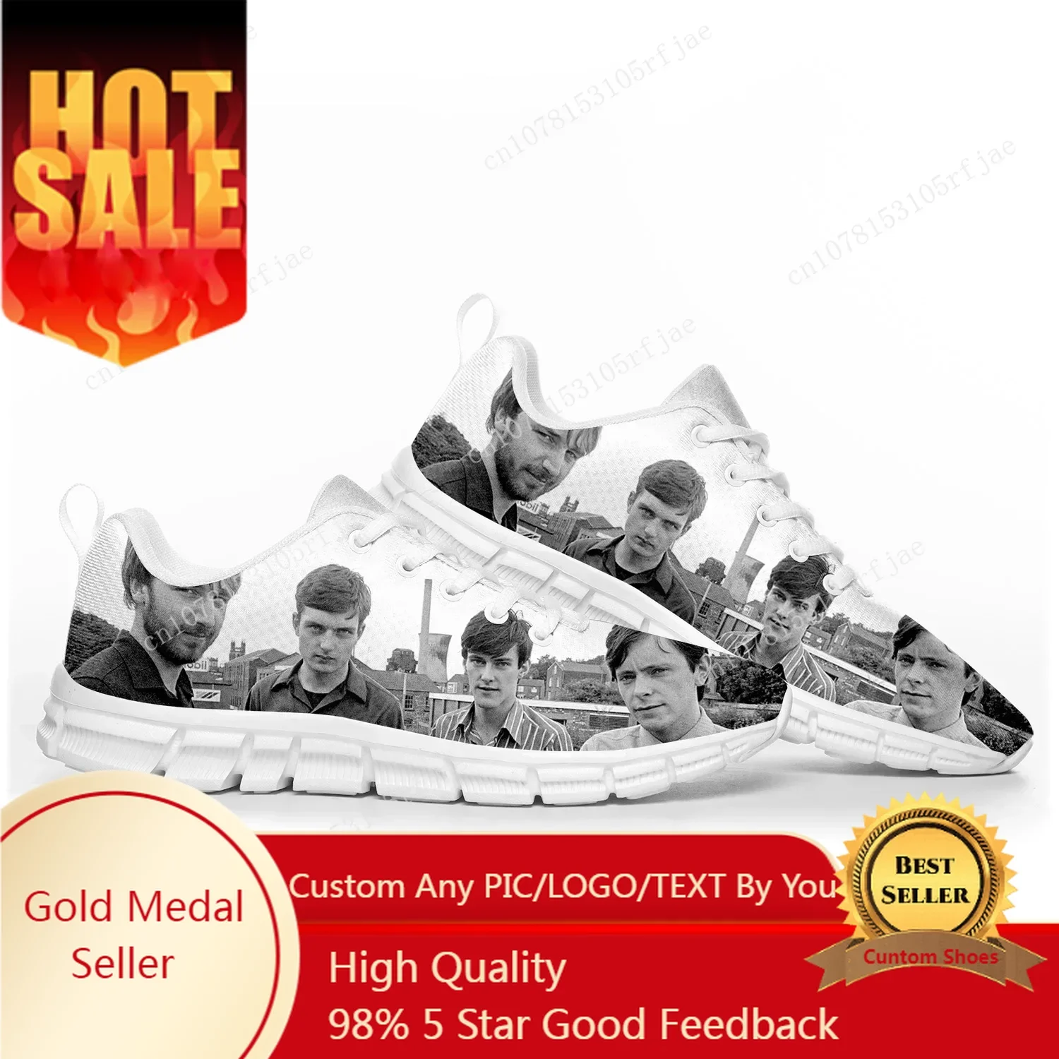 

Joy Division Rock Band Sports Shoes Mens Womens Teenager Sneakers Casual Custom Couple Shoes White