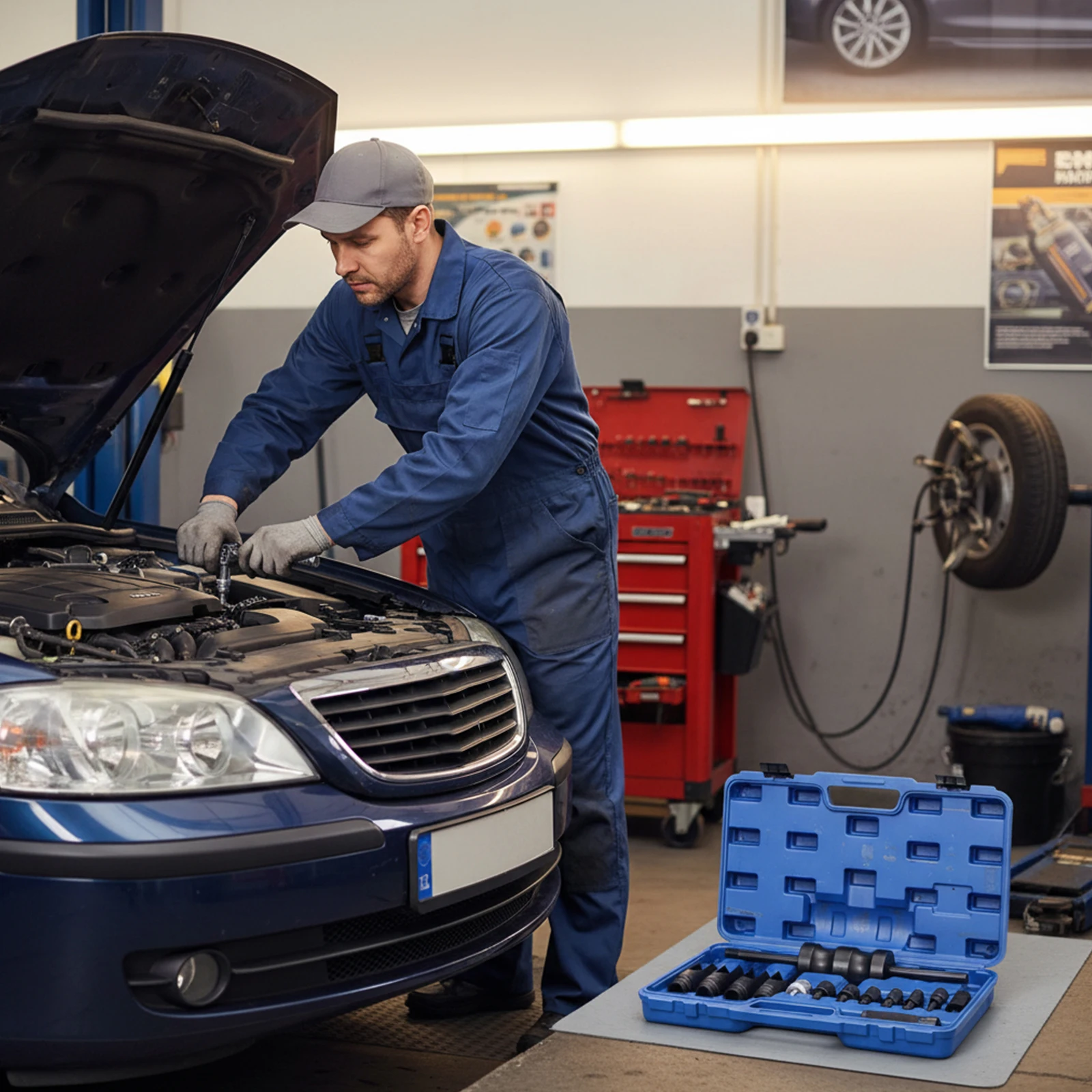 

14pcs Injector Remover Common Rail Adaptor Injector Puller Tool Kit for Delphi for Siemens