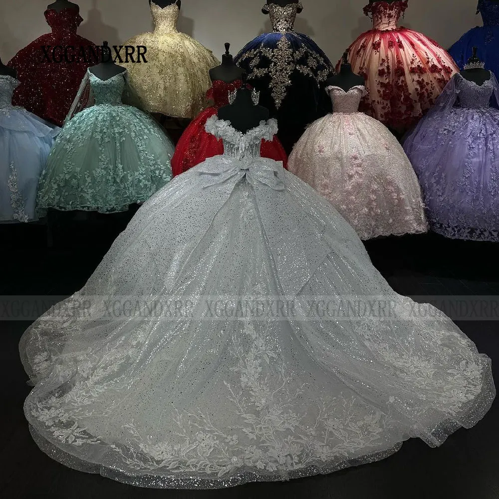 Luxury White Quincenara Dresses 2024 Mexico Vestidos De 15 Años Quinceañera XV Brithday Party Gown Flower Sweet 15 16 Dress